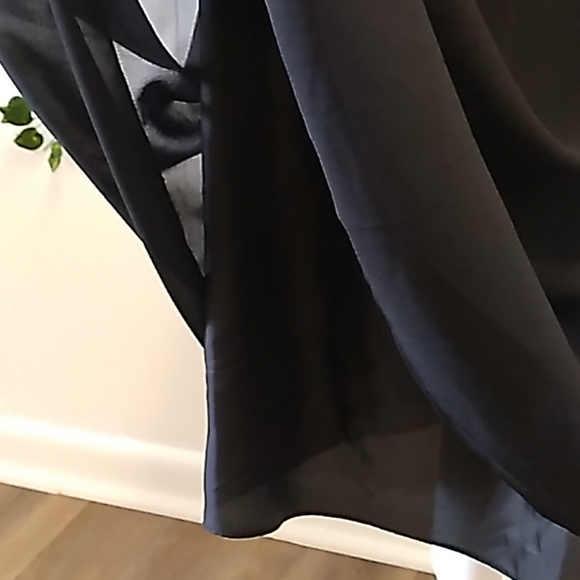 🦌🎄🎁 JONES WEAR BLACK CHIFFON COCKTAIL 🍹DRESS SZ 16 - Picture 12 of 13